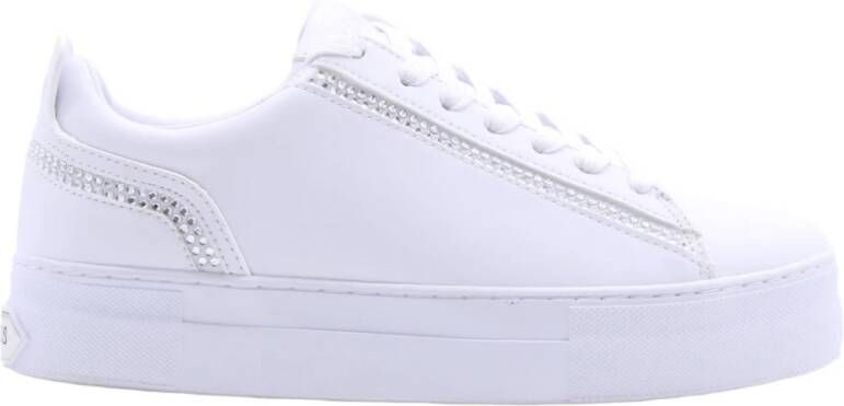 Guess Fl7Cmrfal12 Sneaker Wit Bruin 6cm Platform Meerkleurig Dames - Foto 13