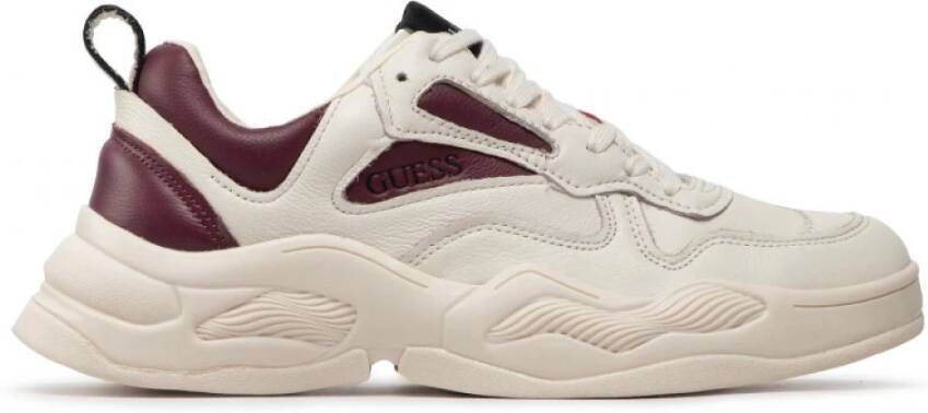 Guess Bassano Sportschoenen Wit Heren