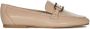 Guess Klassieke Leren Mocassin Schoenen Beige Dames - Thumbnail 2
