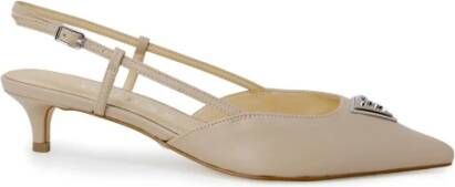 Guess Beige Pointed Toe Pumps met Gesp Strik Beige Dames