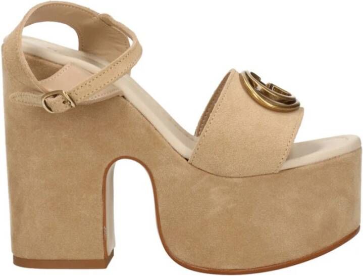 Guess Beige Synthetische Sandalen voor Dames Beige Dames