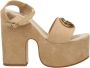 Guess Beige Synthetische Sandalen voor Dames Beige Dames - Thumbnail 1