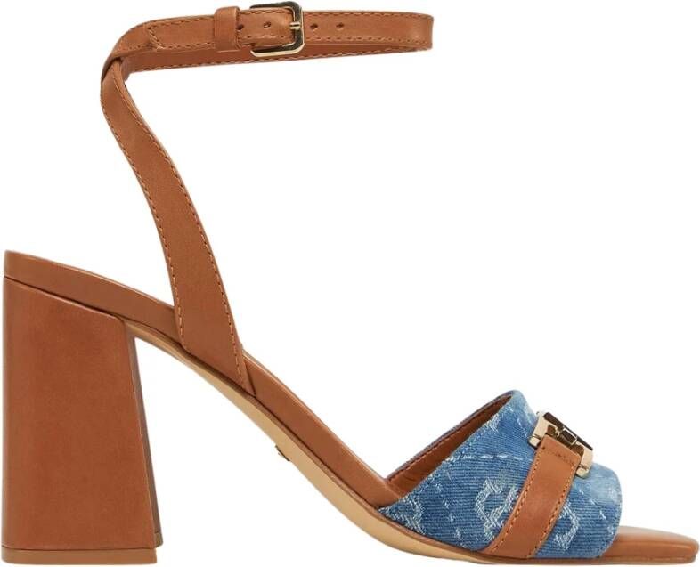 Guess Blauwe Denim Sandalen met Bandjes