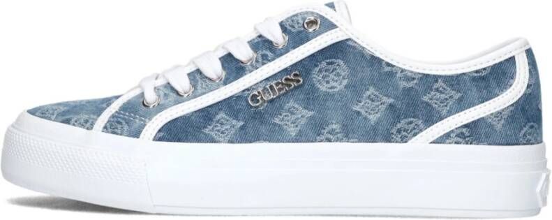 Guess Blauwe Stijlvolle Dames Sneakers