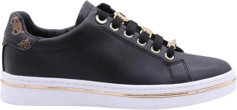GUESS Slip-On Lace-Up Polyurethane Sneakers Wo Black - Foto 3
