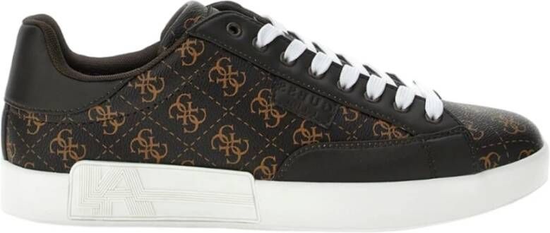 Guess Bruine Casual Synthetische Sneakers Brown Heren
