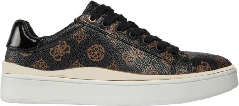 Guess Bruine Casual Synthetische Sneakers oor Dames Multicolor Dames