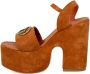 Guess Bruine Platform Sandalen met Gesp Brown Dames - Thumbnail 1