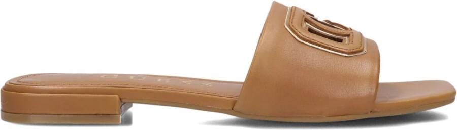Guess Bruine Tarisha Slippers met Blokhak - Foto 3