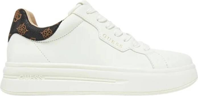 Guess Casual Sneakers Wit Leer