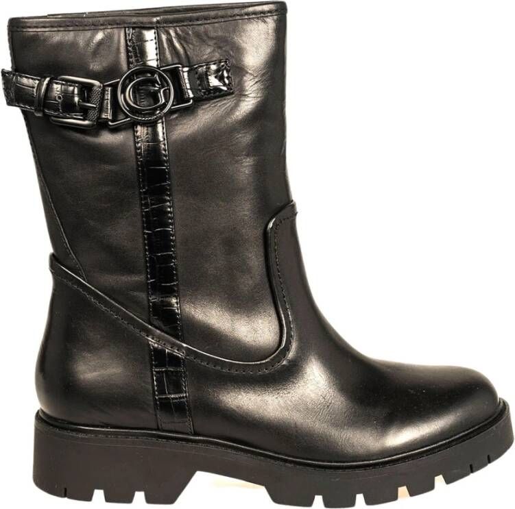 Guess Comfortabele Slip-On Enkellaarzen Zwart Dames
