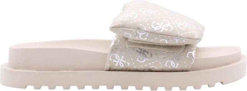 Guess Comfortabele Slipper voor Dagelijks Gebruik Beige Dames