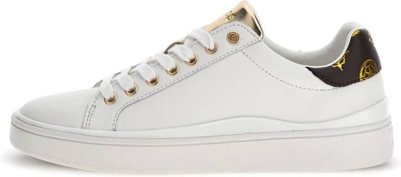 Guess Witte Leren Sneakers Fl7Bnn Fal12 White