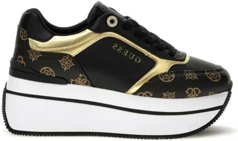 Guess Dames Camrio Platform Sneakers Zwart Dames