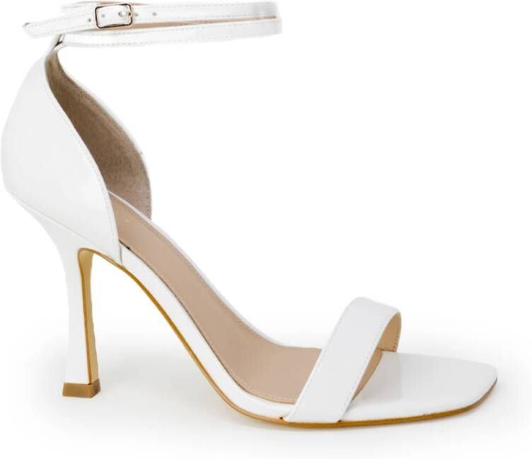 Guess Witte Stiletto Sandalen met Vierkante Neus White Dames - Foto 4
