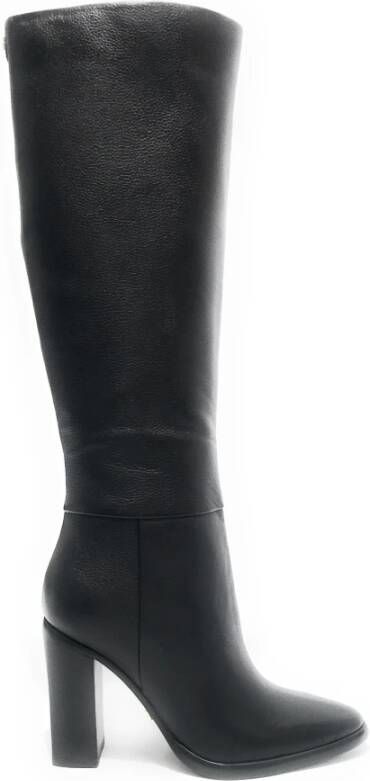 Guess Dames Leren Zwarte Stiletto Laarzen Black Dames