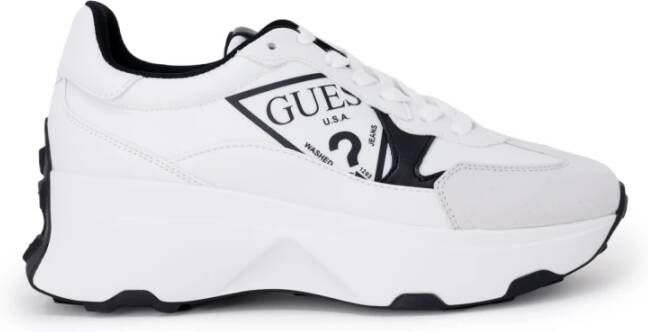 Guess Dames Sneakers Herfst Winter Calebb4 Fl7C4Bfab12 White Dames