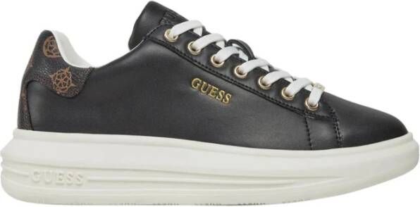 Guess Dames Sneakers van Leer Black Dames