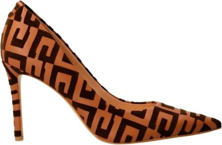 GUESS Piera Pumps High Heels Schoenen Hoge Hak Dames Cognac +