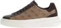 Guess Beige Sneakers 4G Logo Suede Inserts Beige Heren - Thumbnail 8