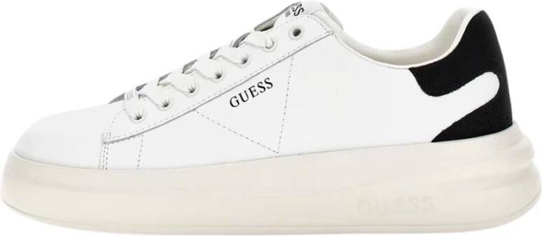 Guess Elba Leren Schoenen White Dames