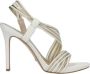 Guess Stijlvolle Gelamineerde Hoge Hak Sandalen Wit Dames - Thumbnail 3