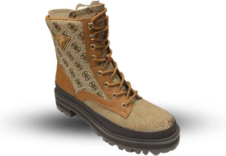 Guess Fl7Bdafal12 Dames Enkellaarzen Bruin Dames