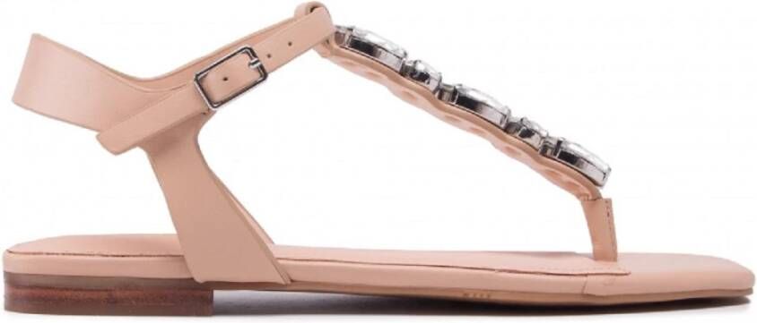 Guess Flat Sandals Beige Dames