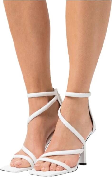 Guess Sandals Leance Fl6Nce Lea03 Wit Dames