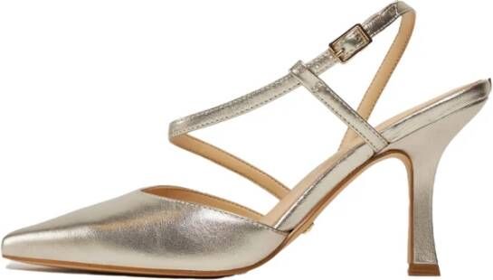 Guess Gelamineerde sandalen met spiraalhak Yellow Dames