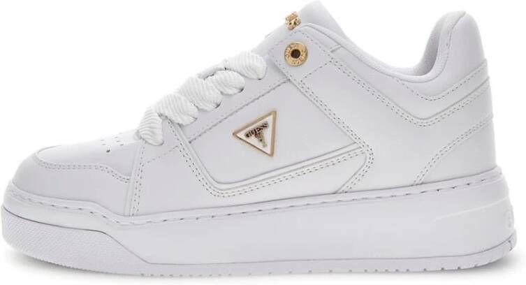 Guess Geperforeerde Basket Sneakers met Gewatteerde Kraag