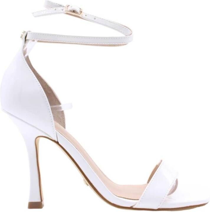 Guess Glamour Hoge Hak Sandalen Wit Dames
