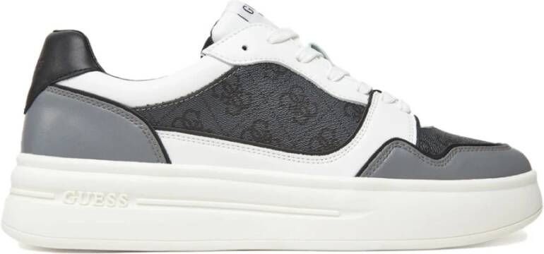 Guess Grijze Sneakers Platform PU Leren Schoenen