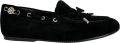 Guess Loafers van echt leer model 'Aisha' - Zwart