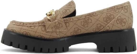 Guess Mocassins ALMOSTY BEIGE BROWN FLTALM FAL14