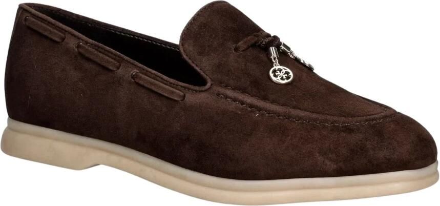 GUESS Dames Mocassin Bruin FLTNAI-SUE14 BROWN Aryanai - Foto 12