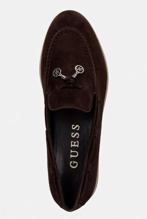 GUESS Dames Mocassin Bruin FLTNAI-SUE14 BROWN Aryanai - Foto 4