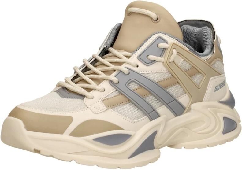 Guess Belluna Lage Sneakers Beige Grijs Bruin Beige Dames - Foto 4
