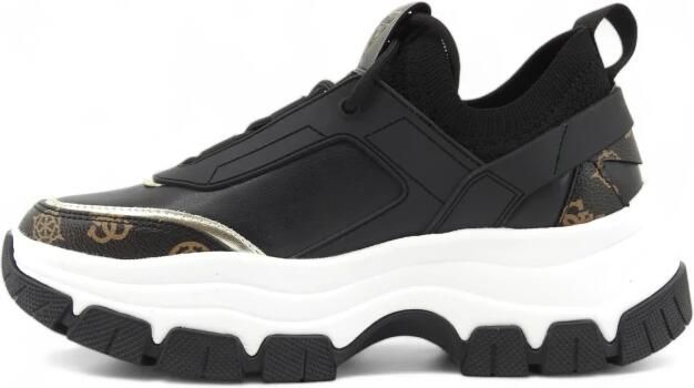 Guess Sneakers met logo print van stof en eco-leer - Foto 3