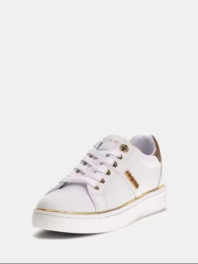 GUESS Sneakers laag 'BRITZ' cappuccino goud wit - Foto 7
