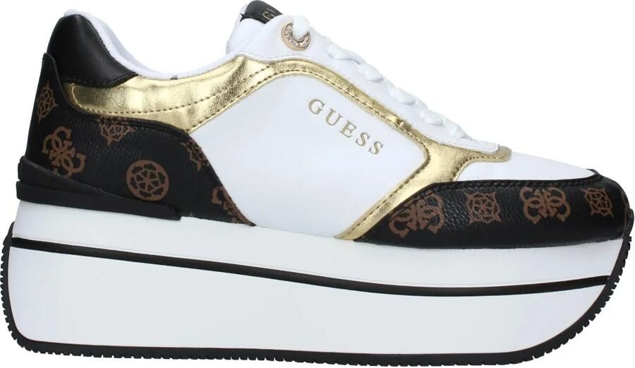 Guess Witte en bruine damesschoenen met gouden details White Dames - Foto 8