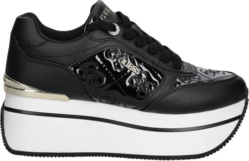Guess Moderne platform sneakers met metalen inzetstukken