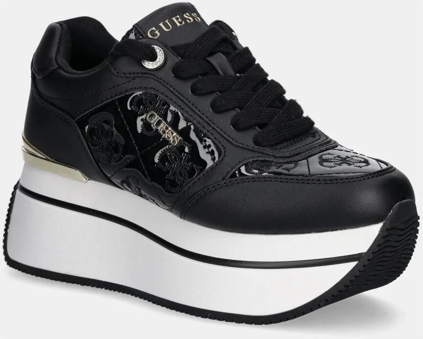 Guess Moderne platform sneakers met metalen inzetstukken - Foto 3