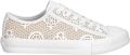 Guess sneakers met logodetail model 'Carey' - Wit