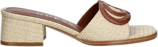 Guess Sandaaltjes van leermix in bastlook model 'CERINNA2'