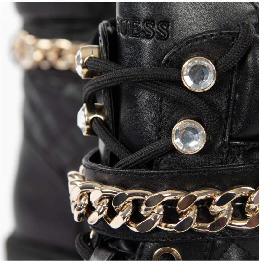 Guess Dames Odyssa Enkellaarzen in Zwart Eco Leer Black Dames - Foto 7