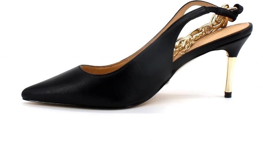 Guess Chanel Stijl Zwart Leren Decollettè Black Dames