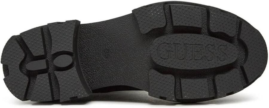 Guess PU Leren Laarzen Noir Tons Ronde Neus Sleehak Black Dames - Foto 5