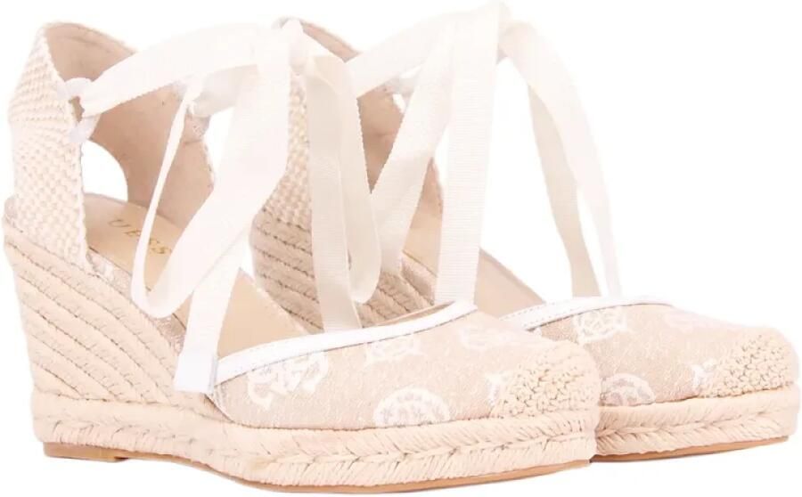 Guess Sandalen met hak Cyrena in beige - Foto 4