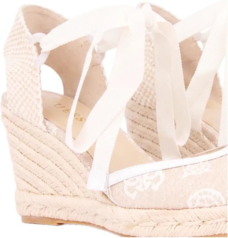 Guess Sandalen met hak Cyrena in beige - Foto 3